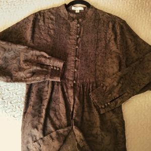 Coldwater Creek brown ladies XL blouse